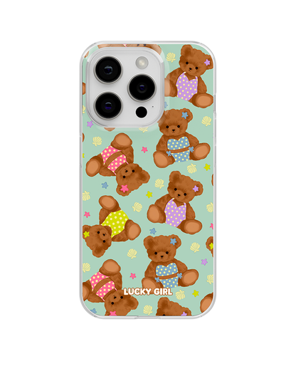 Teddy Beach Clear Case Insert