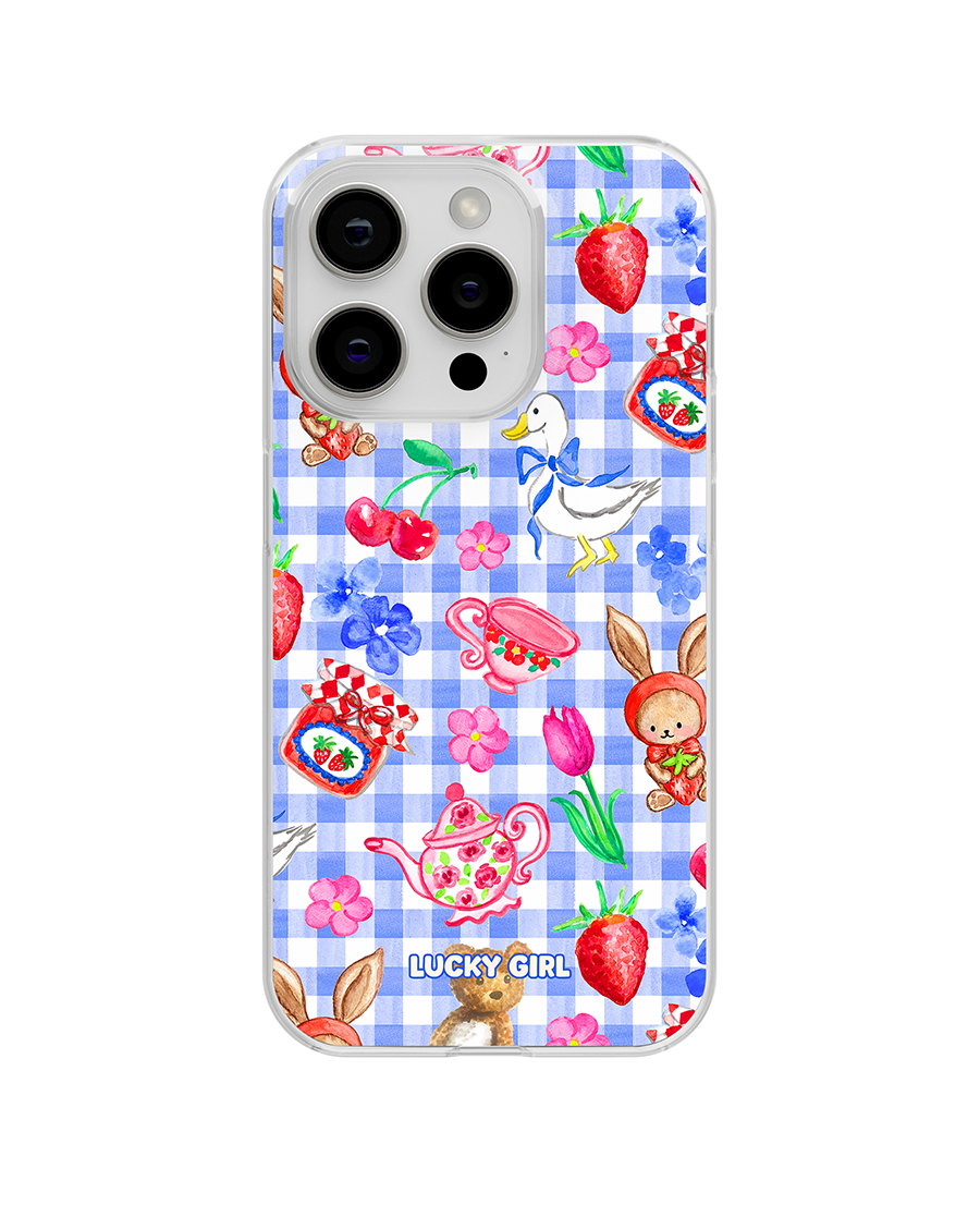 Gingham Goose Clear Case Insert