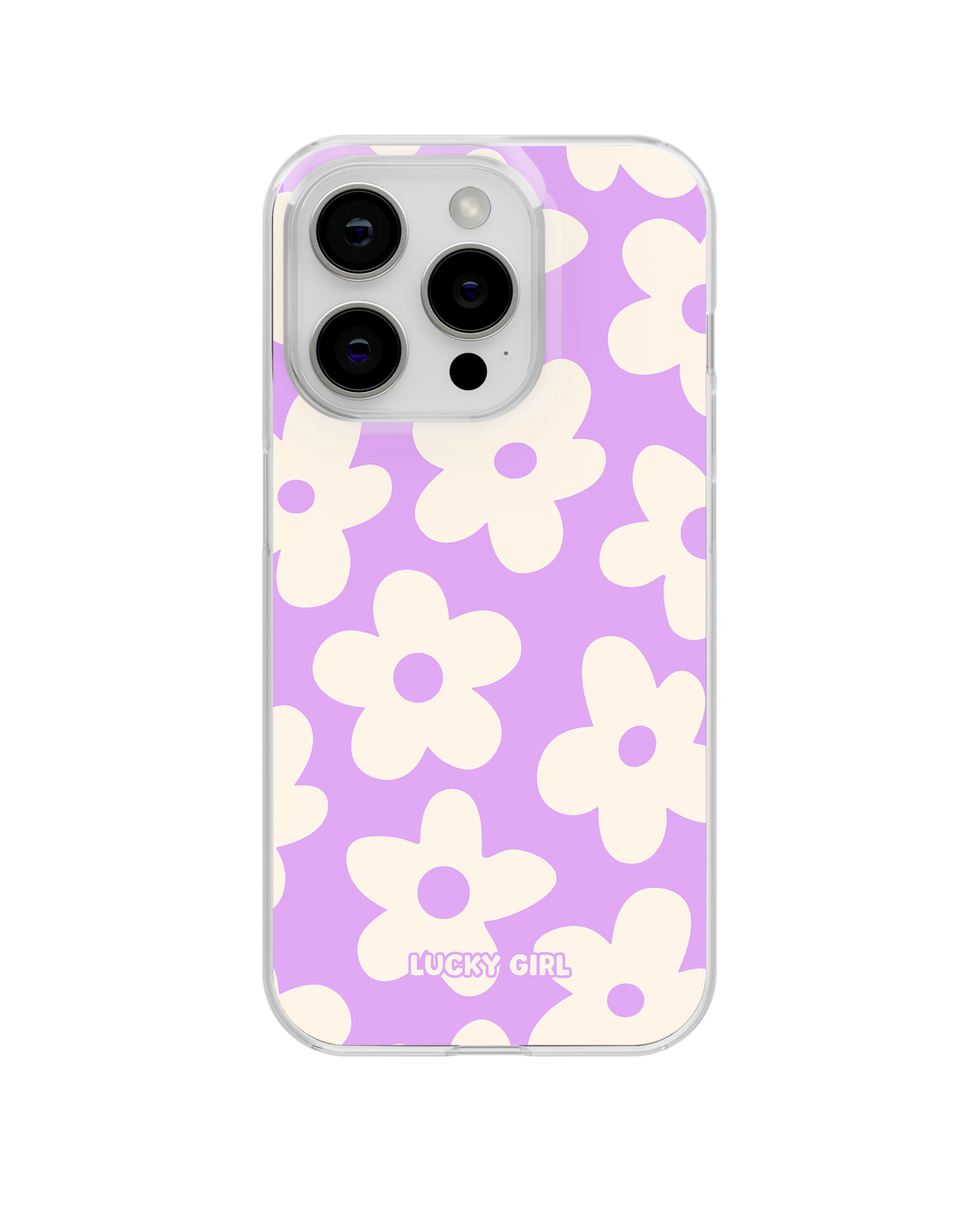 Lavender Big Blooms Clear Case Insert