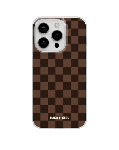 Espresso Checkers Clear Case Insert