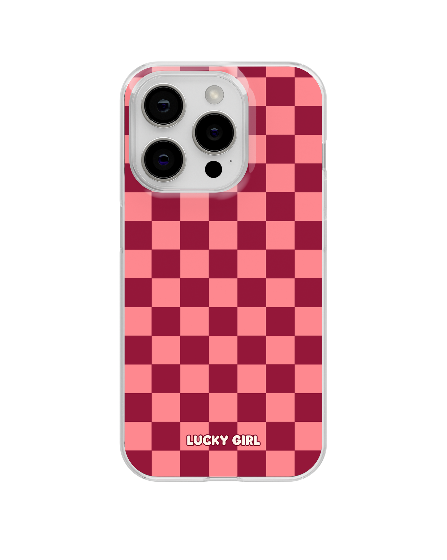 Love Checkers Clear Case Insert