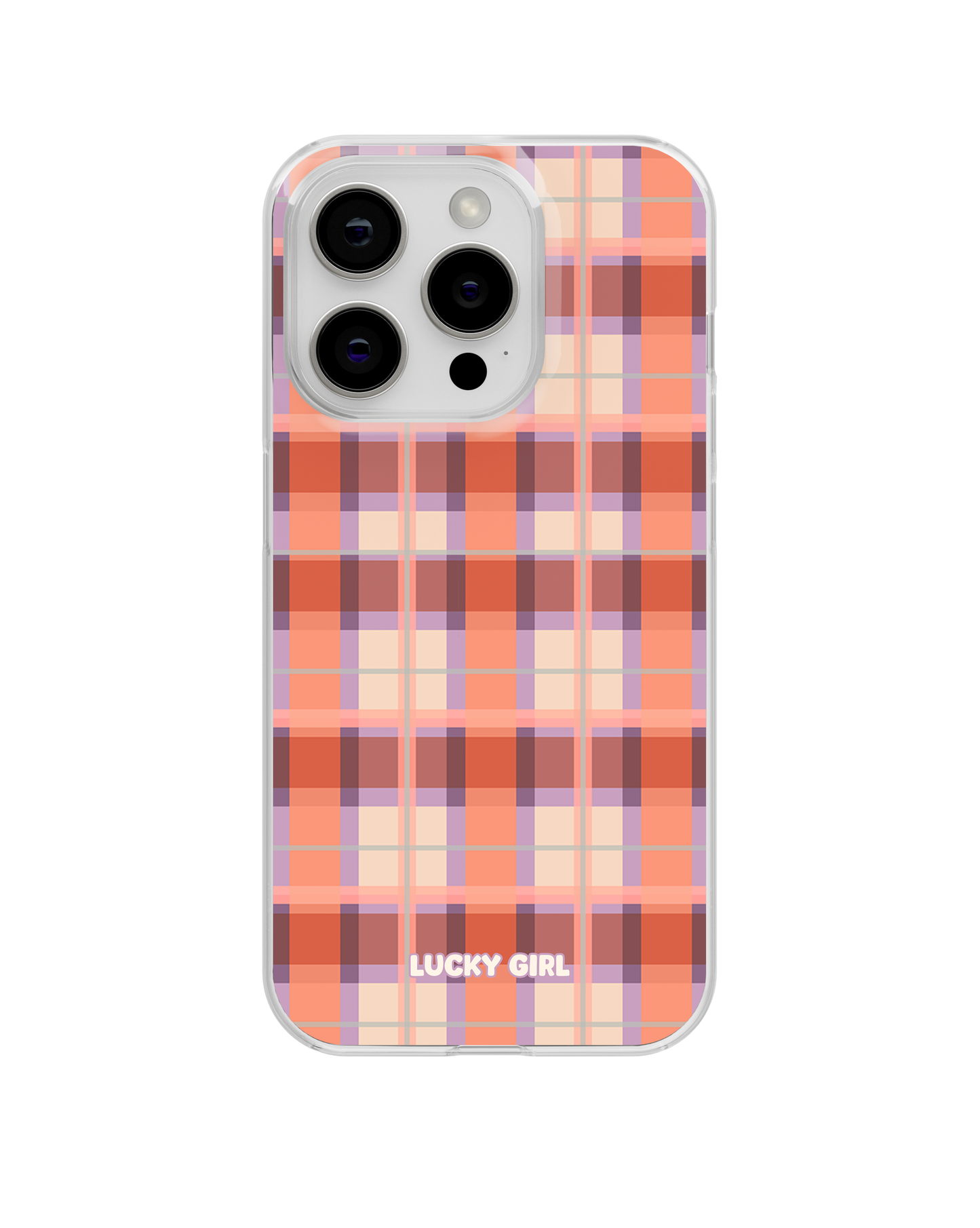 Jelly Bean Plaid Clear Case Insert