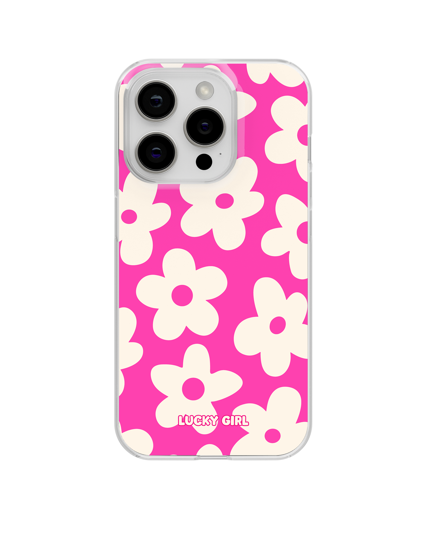 Raspberry Big Blooms Clear Case Insert