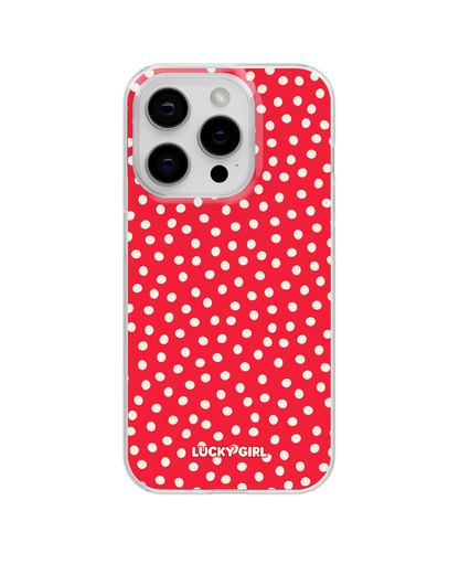 Vermillion Dots Clear Case Insert