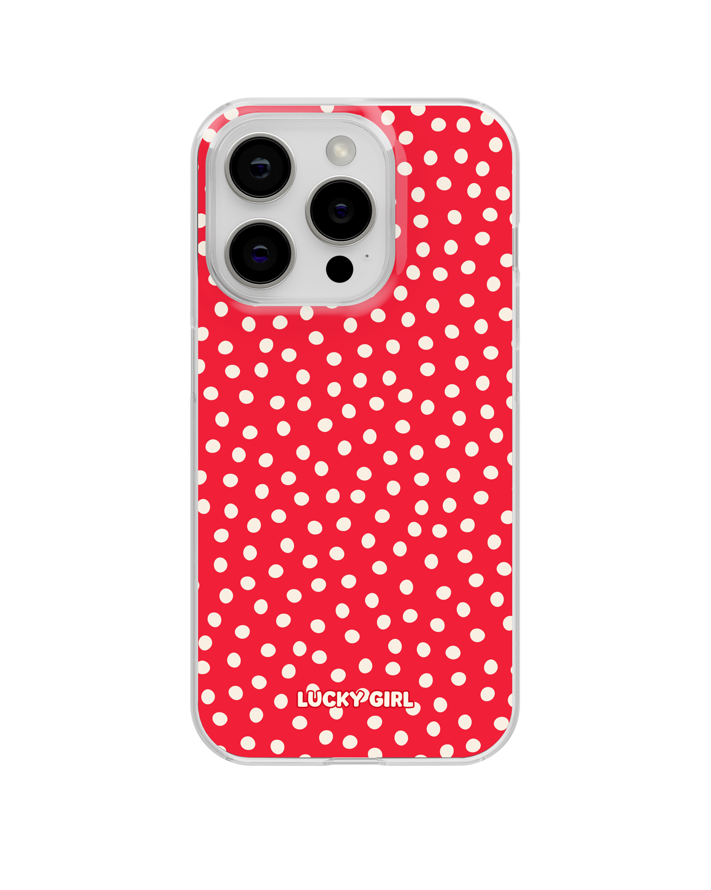 Vermillion Dots Clear Case Insert