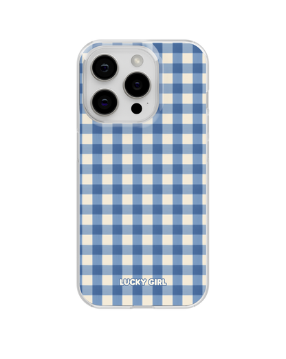 Blueberry Gingham Clear Case Insert