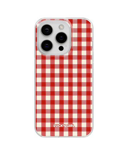 Apple Gingham Clear Case Insert