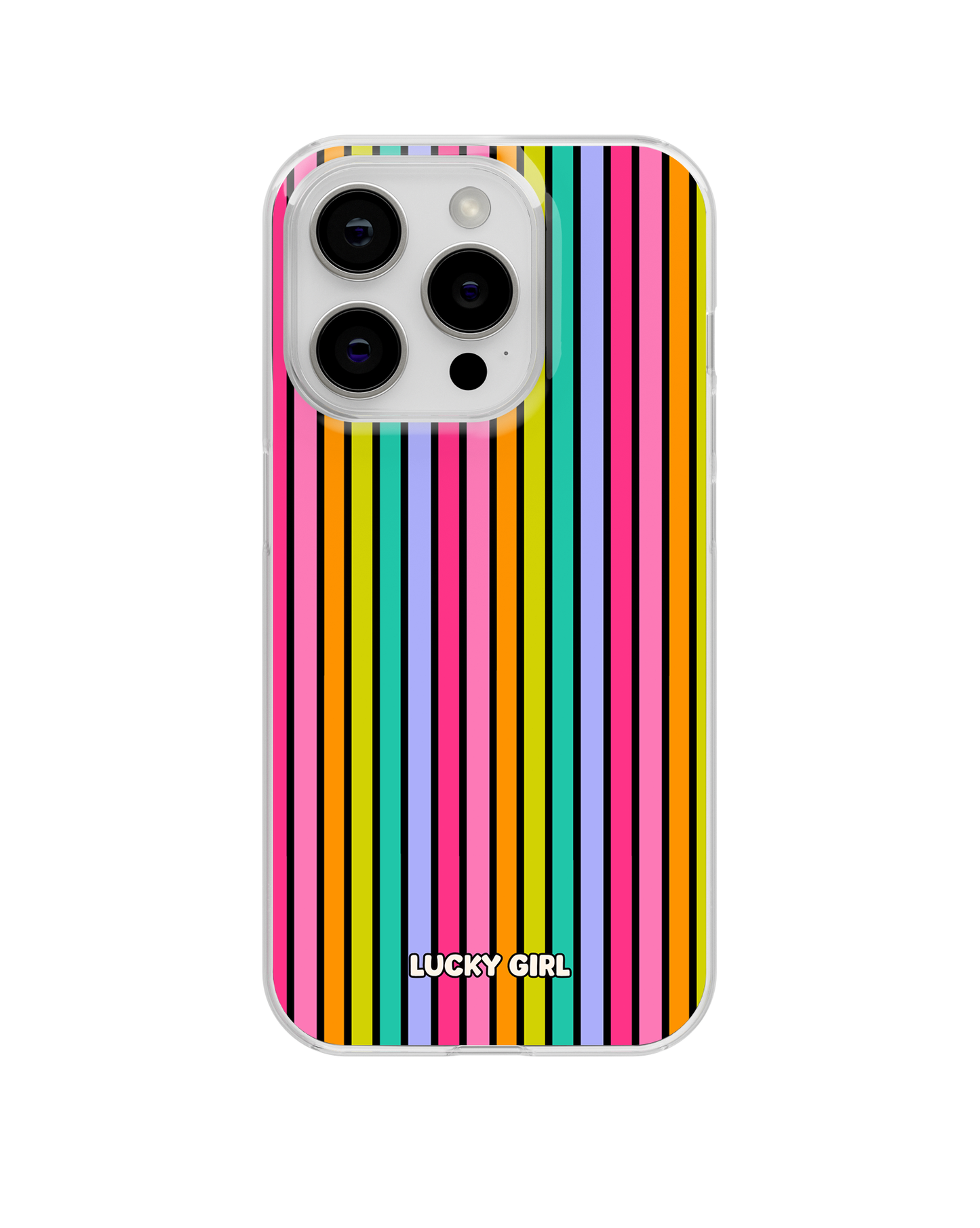 Rainbow Stripes Clear Case Insert