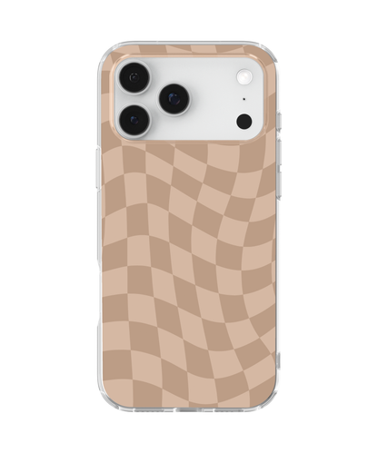 Chestnut Wavy Checkers Clear Case Insert