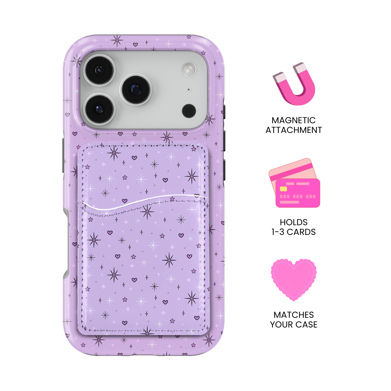 Pixie Purple MagSafe Card Holder