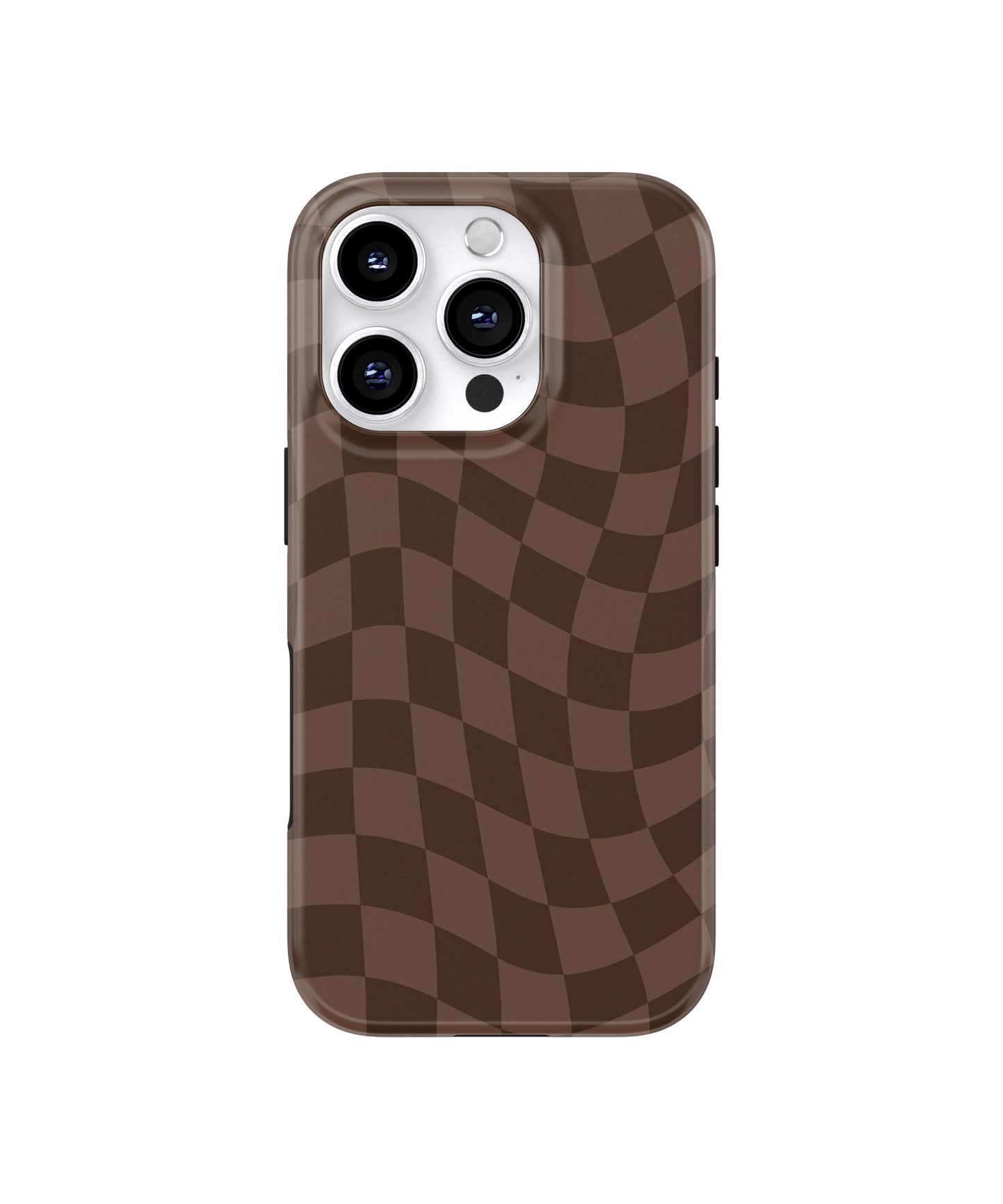Espresso Wavy Checkers MagSafe Phone Case