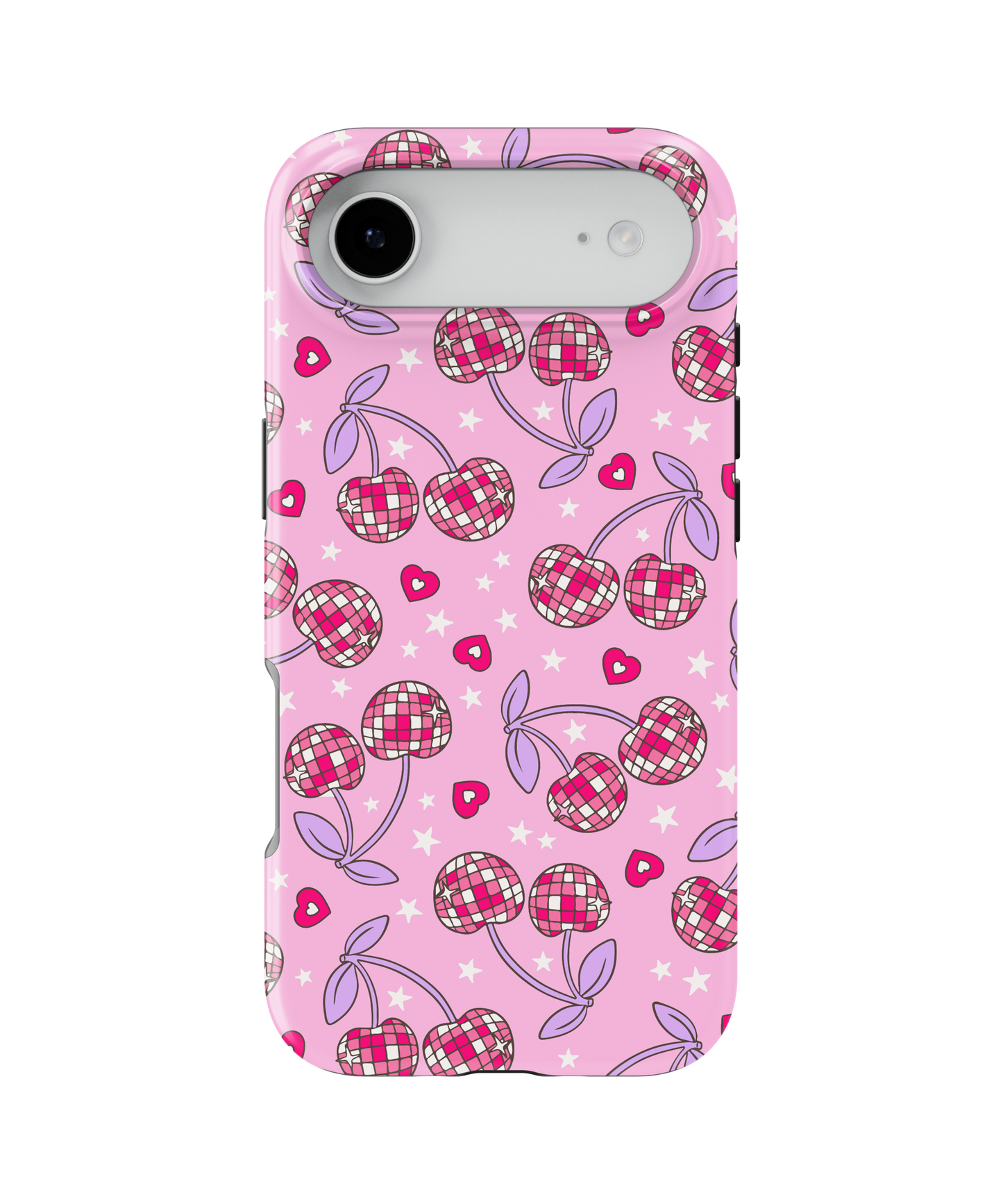 Pink & Purple Disco Cherries MagSafe Phone Case