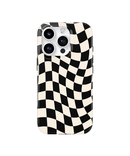 Onyx Wavy Checkers II MagSafe Phone Case