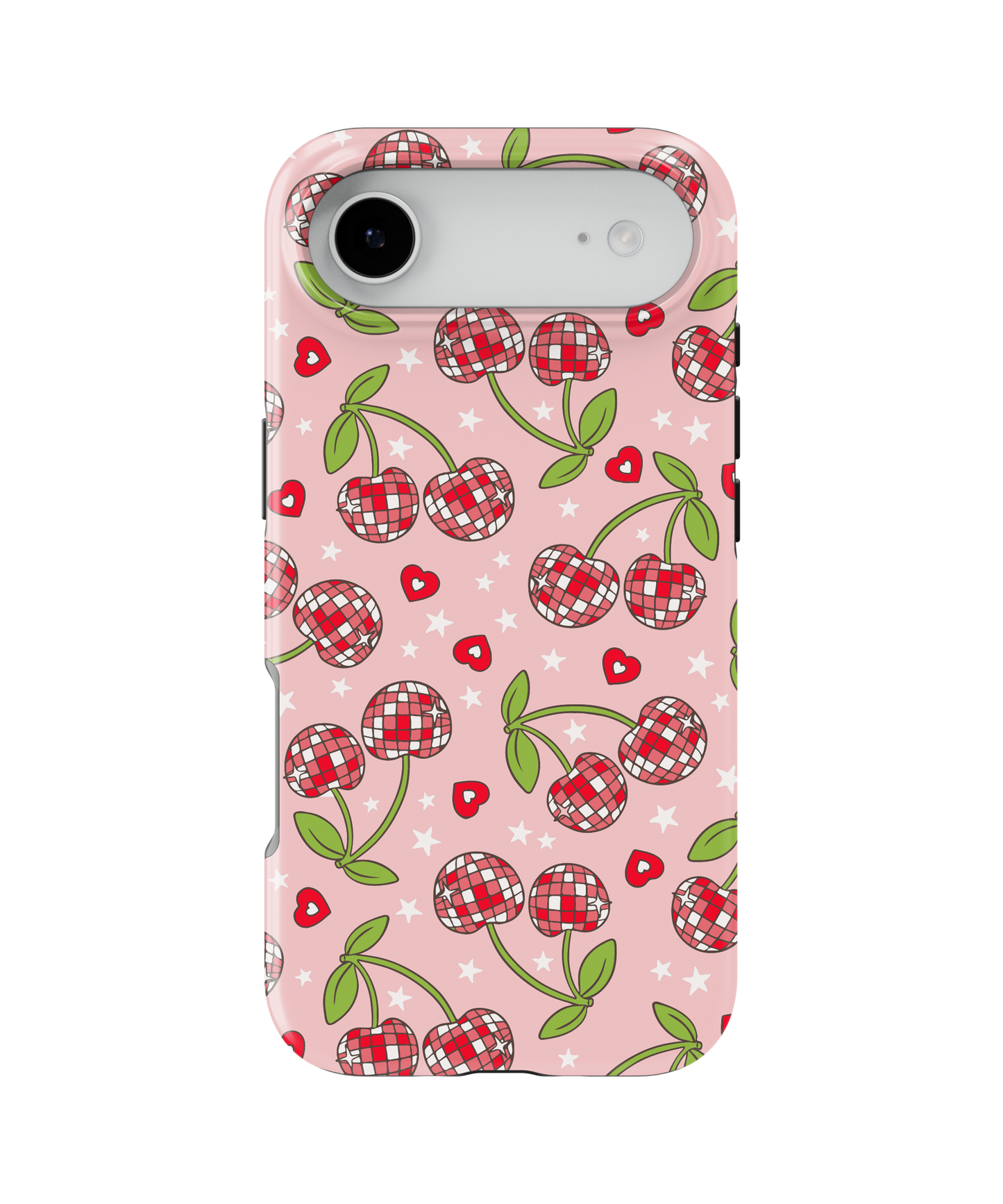Pink & Red Disco Cherries MagSafe Phone Case