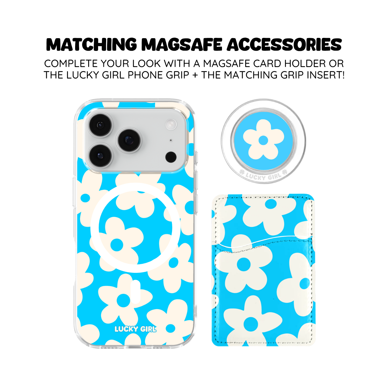 Sky Big Blooms Clear Case Insert