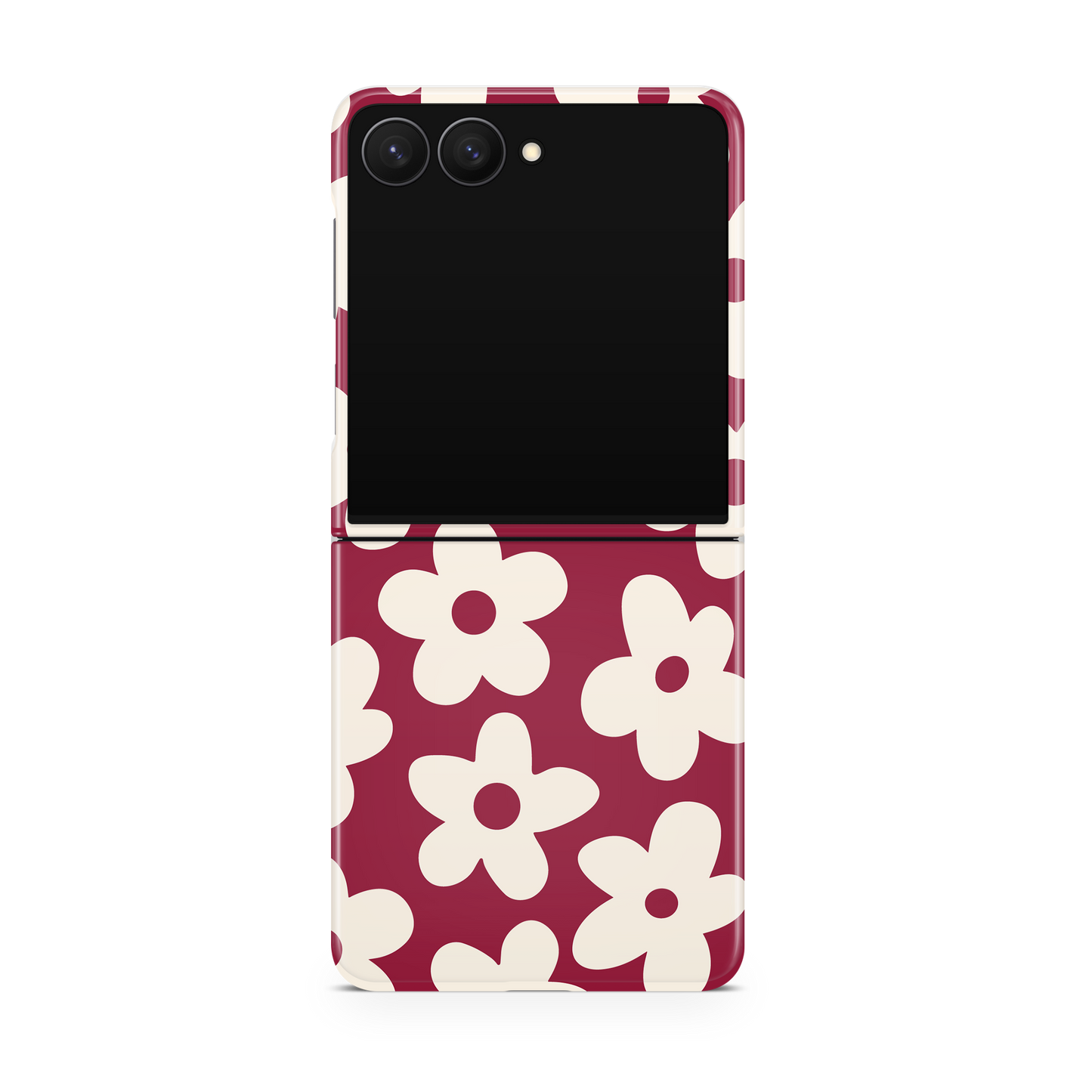 Black Cherry Big Blooms MagSafe Phone Case