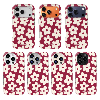 Black Cherry Big Blooms Phone Case