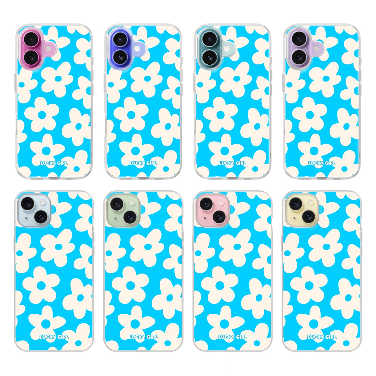 Sky Big Blooms Clear Case Insert