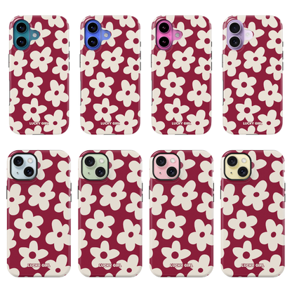 Black Cherry Big Blooms Phone Case