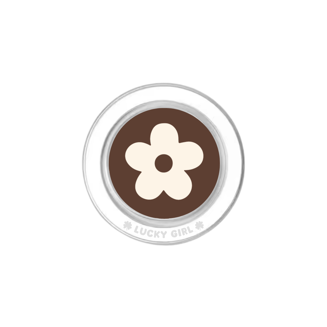 Espresso Big Blooms Phone Grip Insert