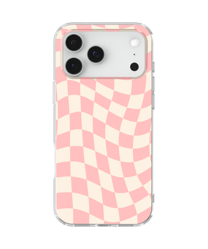 Pinky Swear Wavy Checkers II Clear Case Insert