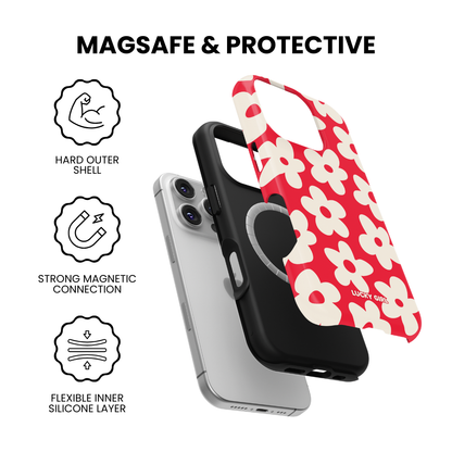 Vermillion Big Blooms Phone Case