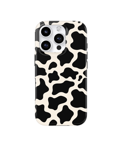 Onyx Cow Print MagSafe Phone Case