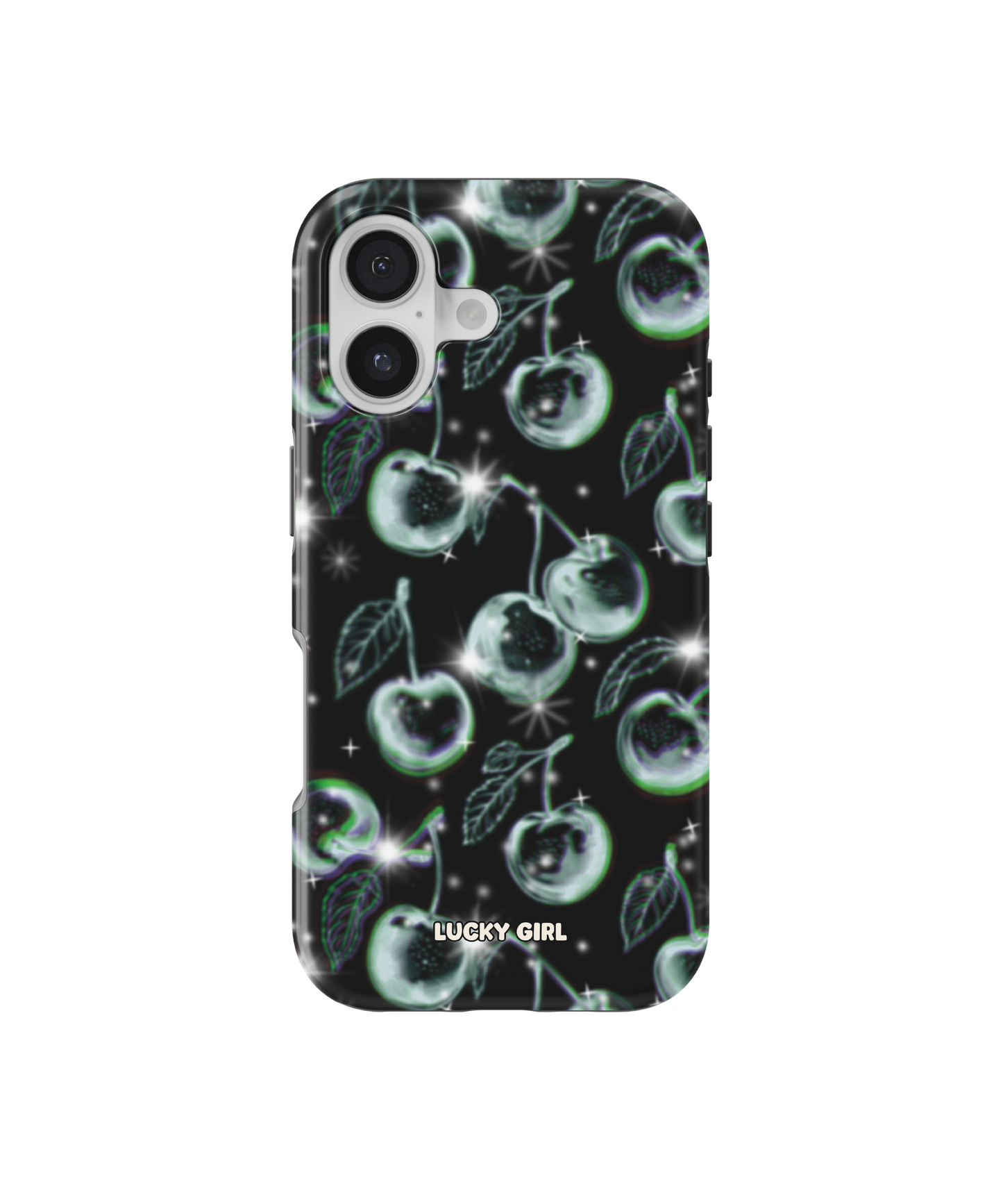 Chrome Cherries Phone Case