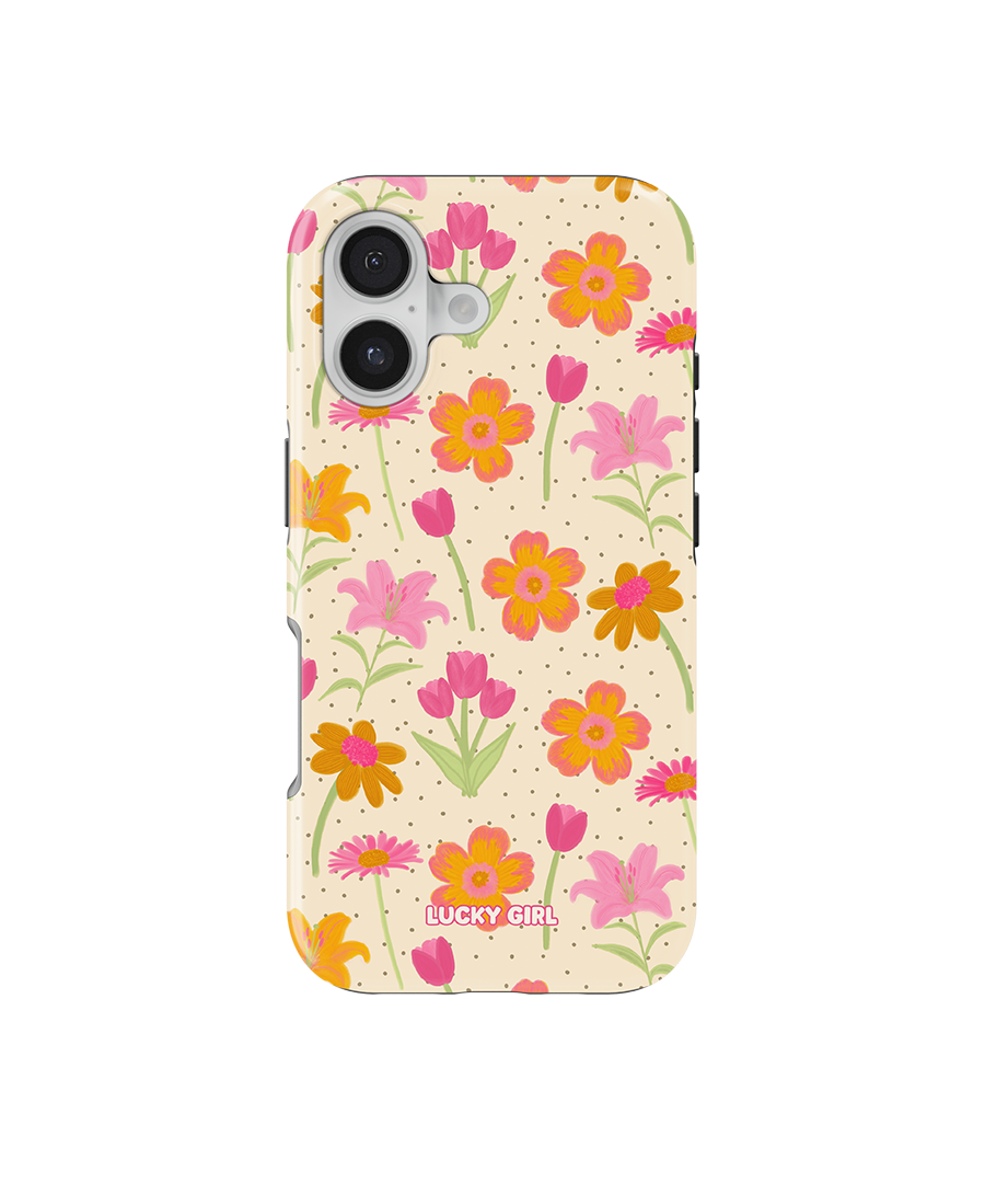 Polka Petals Phone Case