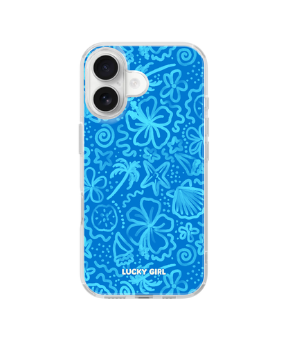 Blue Lagoon Island Doodles Clear Case Insert