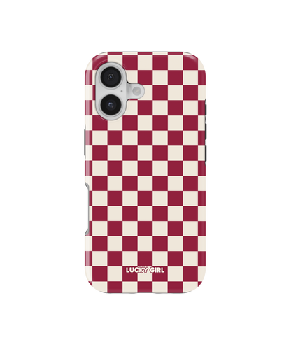 Black Cherry Checkers II MagSafe Phone Case