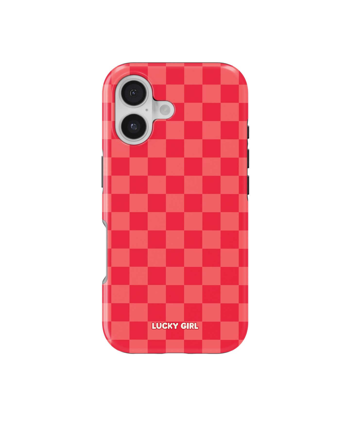 Vermillion Checkers Phone Case