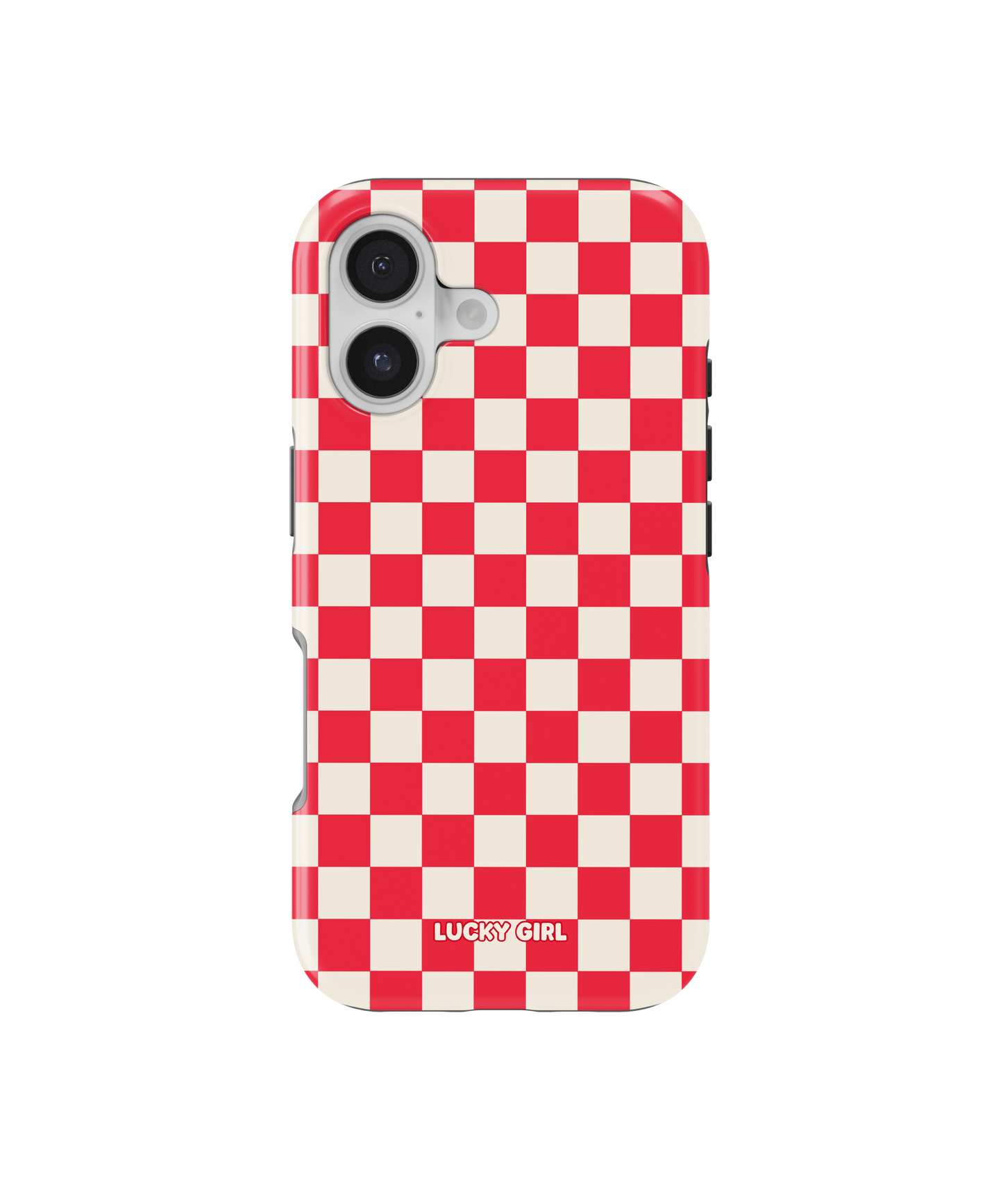 Vermillion Checkers II Phone Case