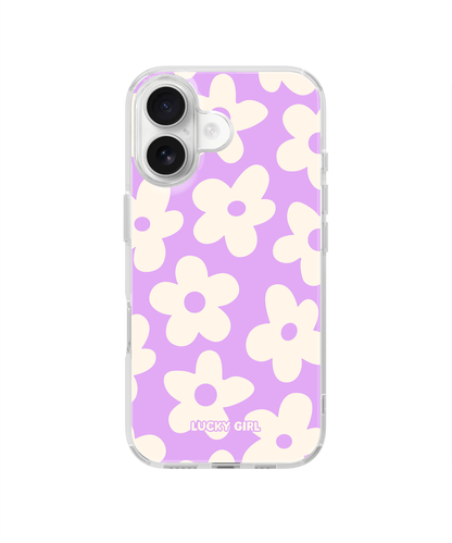Lavender Big Blooms Clear Case Insert