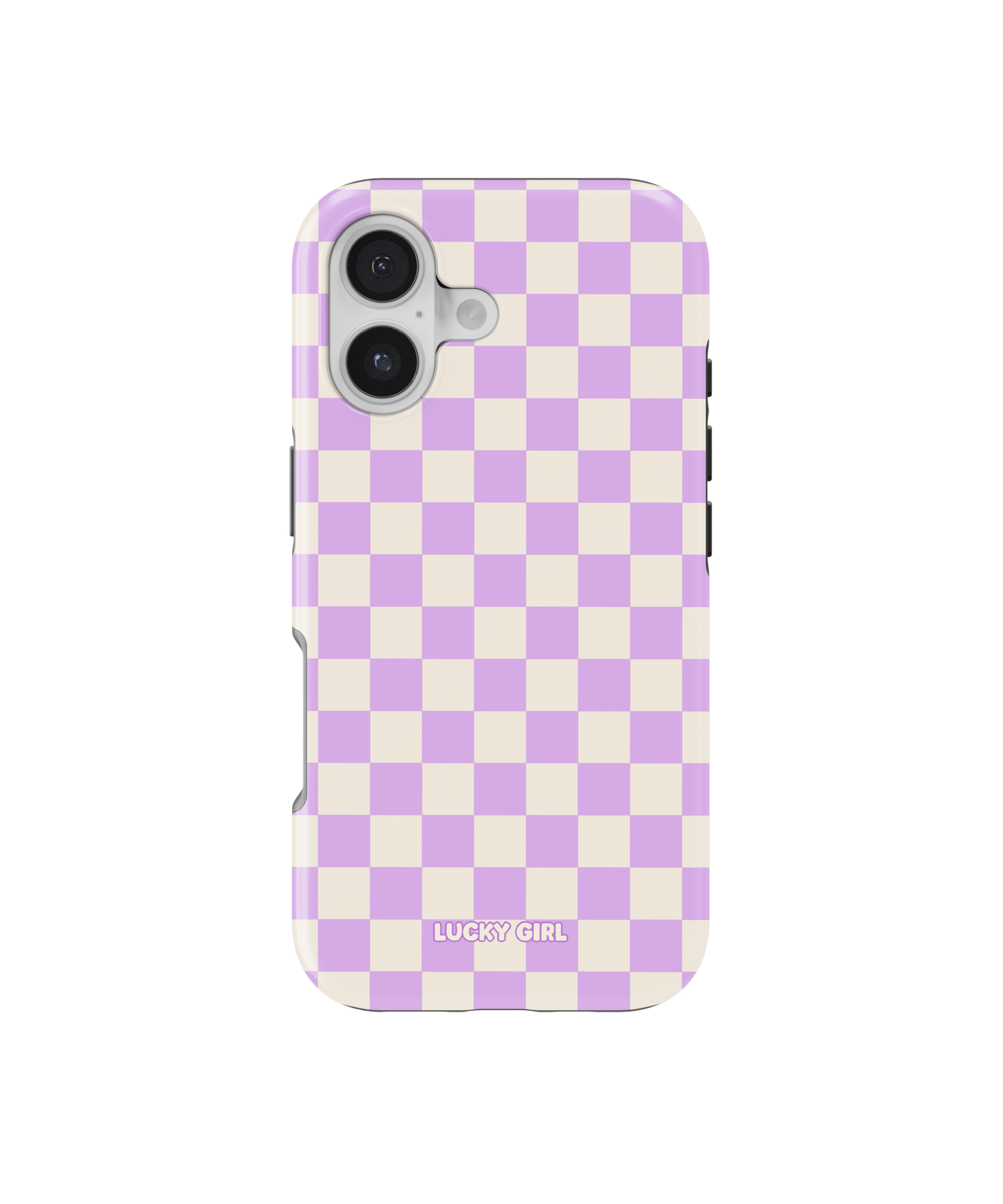 Lilac Checkers II Phone Case