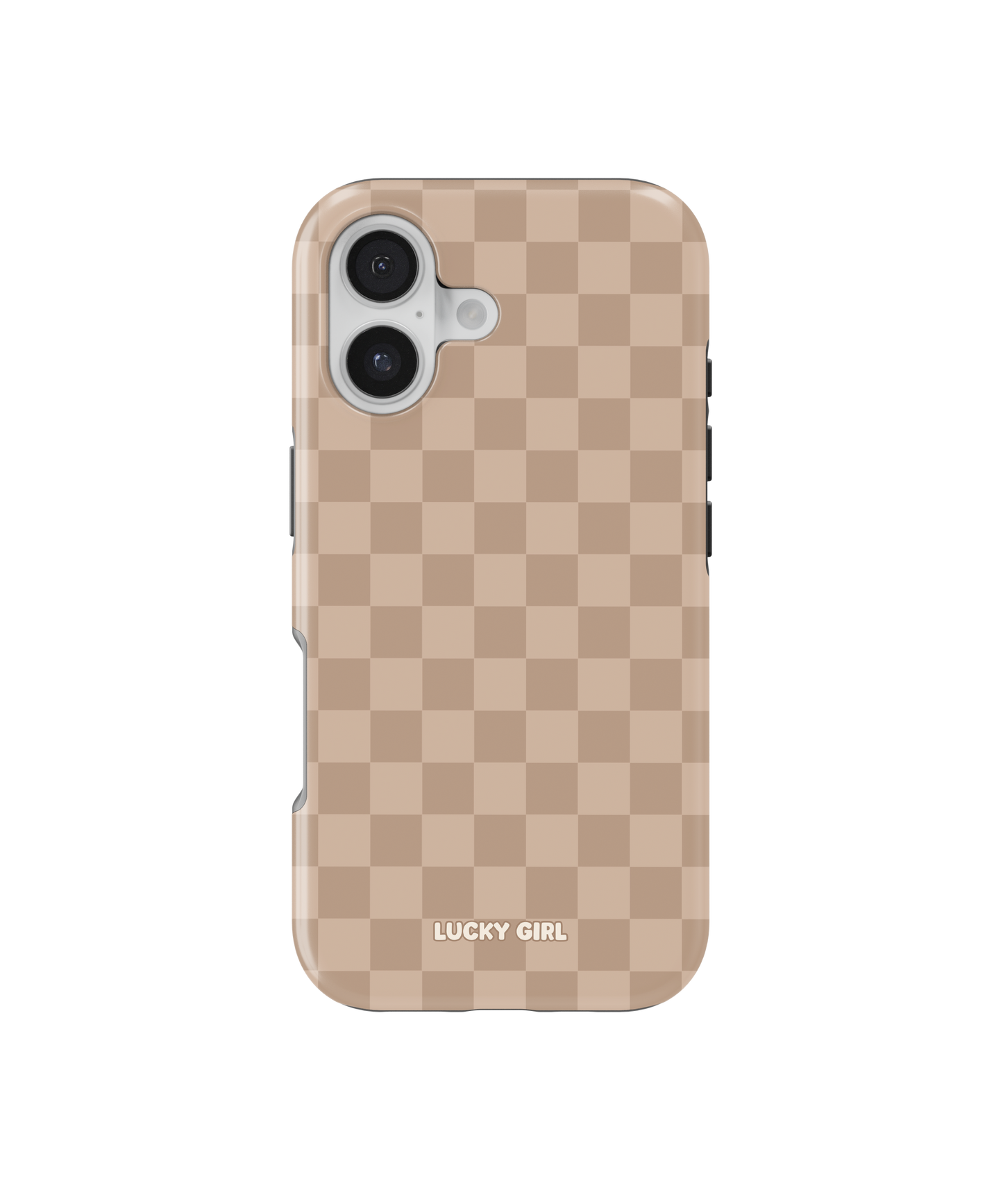 Chestnut Checkers Phone Case