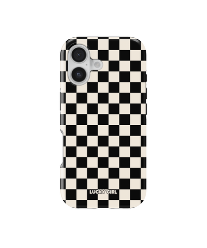 Onyx Checkers II Phone Case