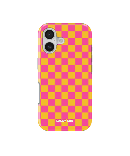 Pink Lemonade Checkers Phone Case
