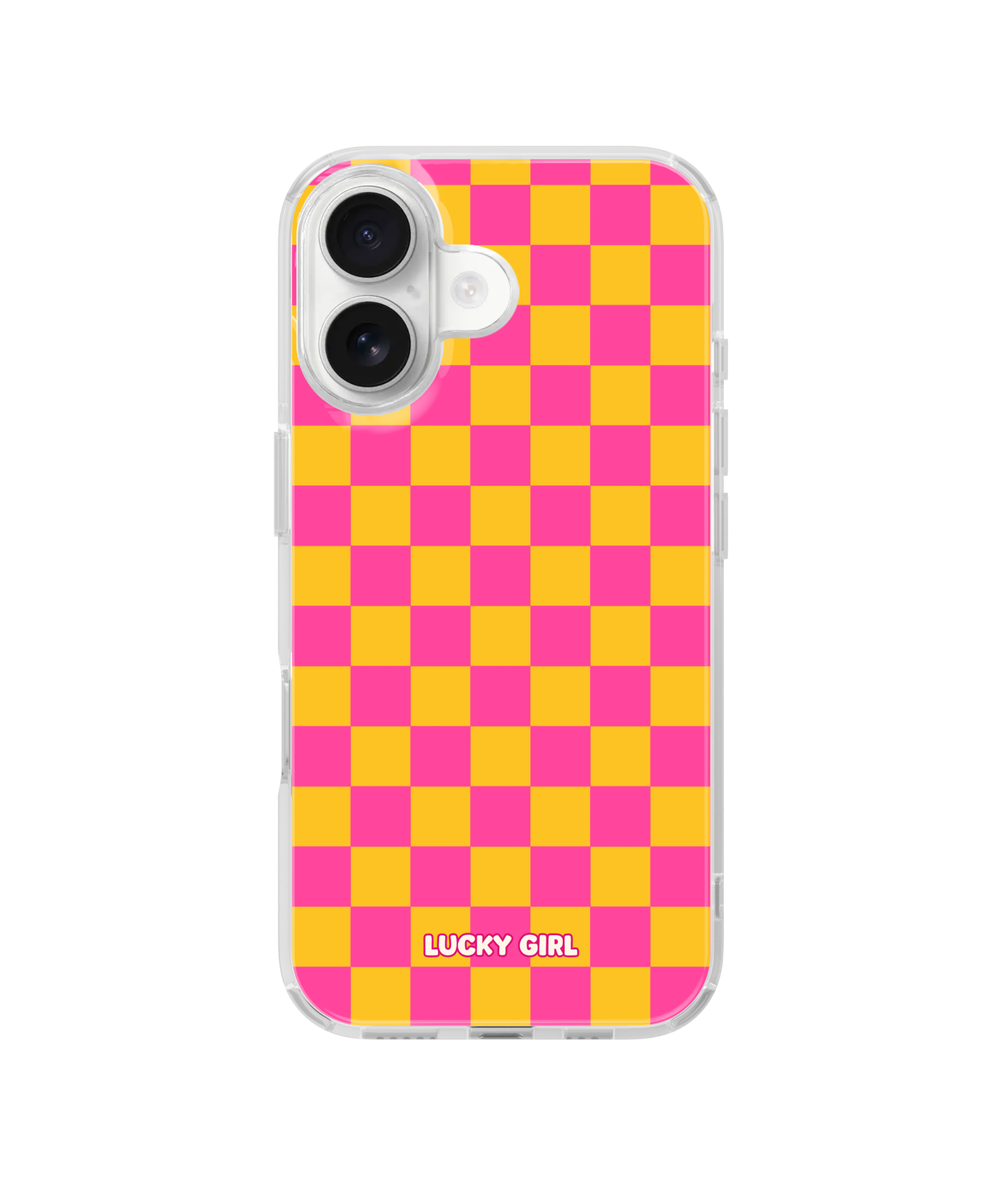 Pink Lemonade Checkers Clear Case Insert