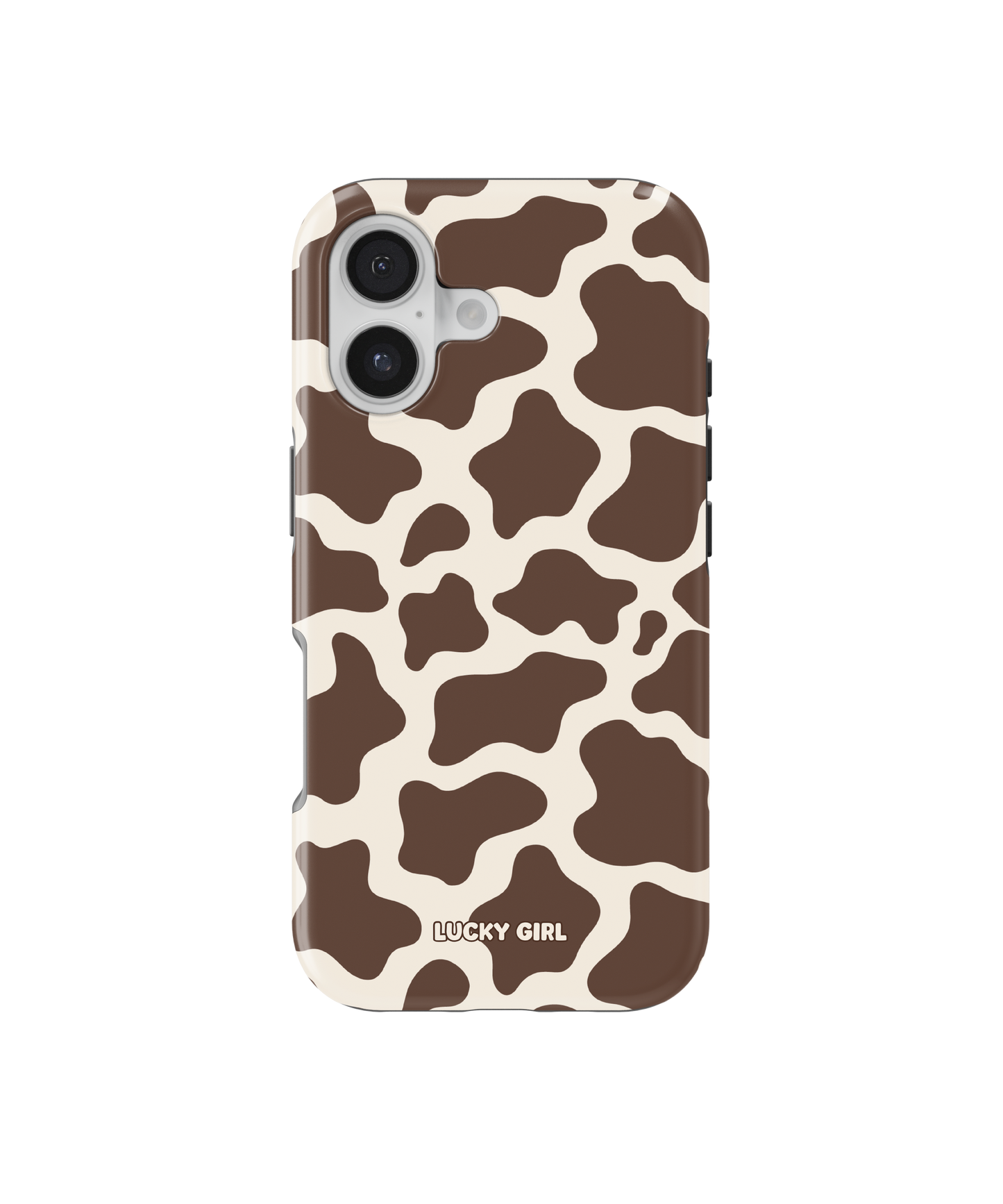 Espresso Cow Print Phone Case