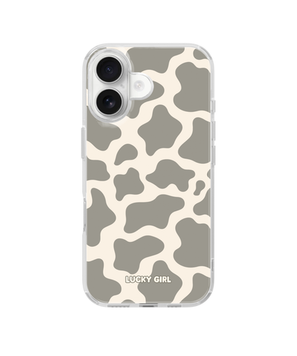 River Rock Cow Print Clear Case Insert