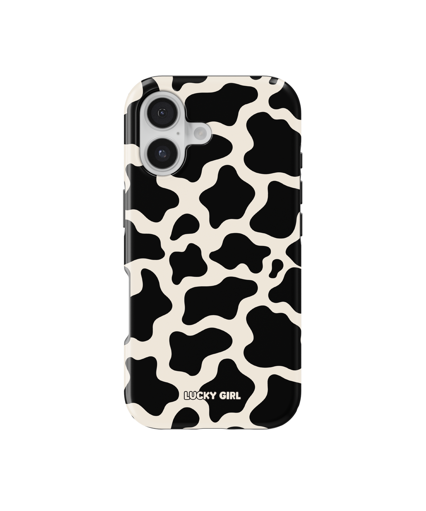 Onyx Cow Print Phone Case