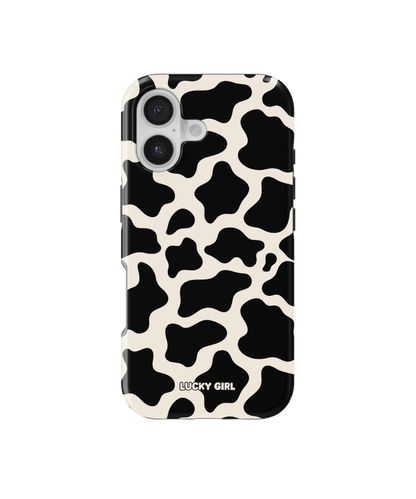 Onyx Cow Print Phone Case