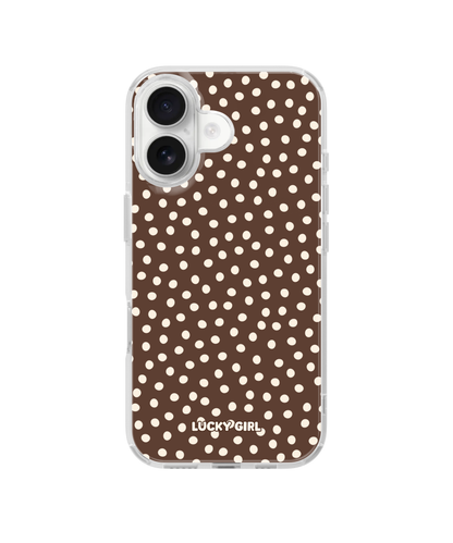 Espresso Dots Clear Case Insert