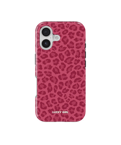 Black Cherry Leopard Phone Case