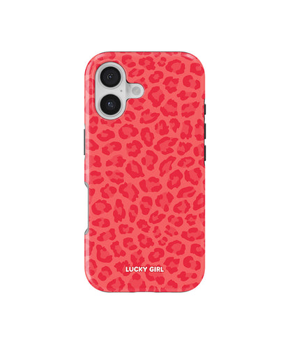 Vermillion Leopard Phone Case
