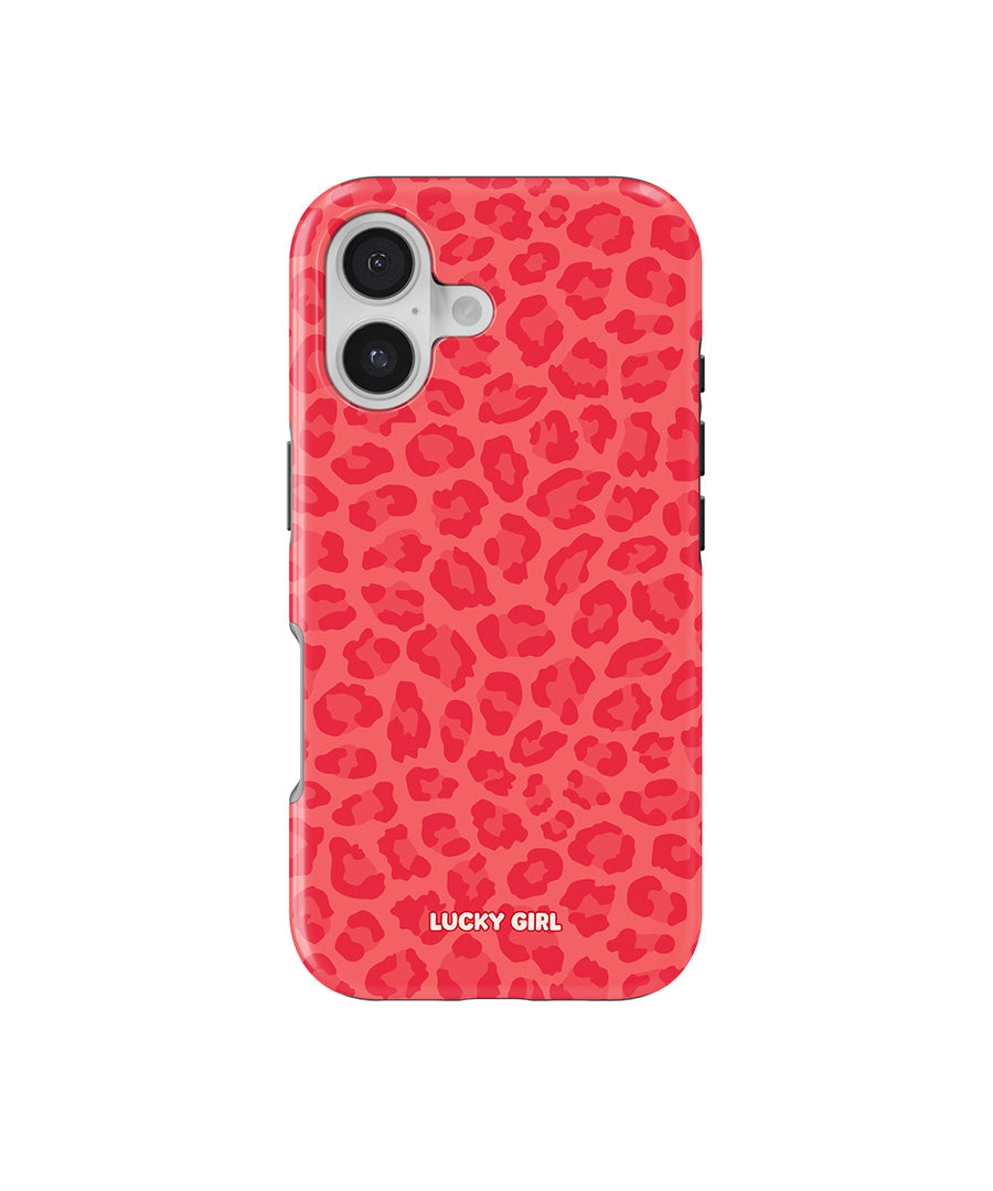 Vermillion Leopard Phone Case