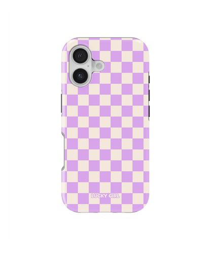 Lavender Checkers II Phone Case