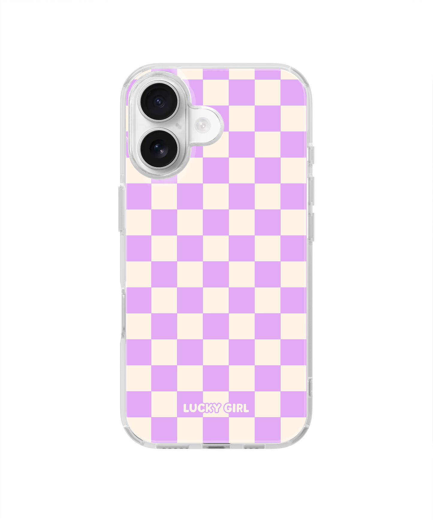 Lavender Checkers II Clear Case Insert