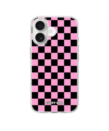 Bubblegum Checkers Clear Case Insert